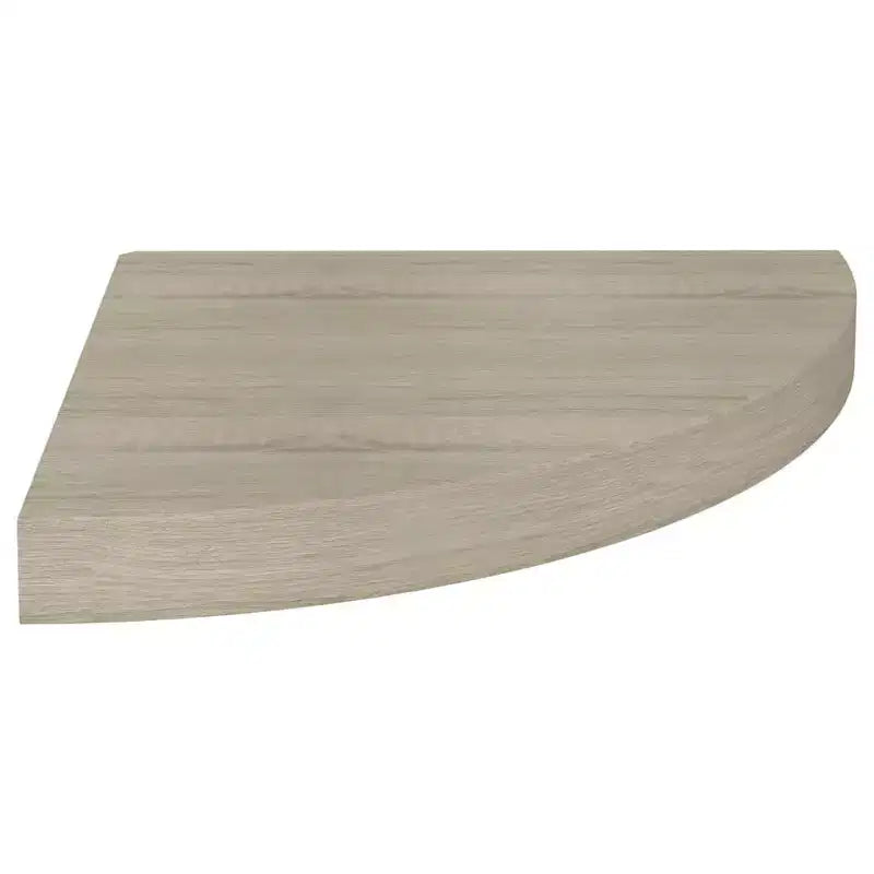 Corner Shelf Set of 2 Oak Honeycomb MDF, metal 13.8 x 13.8 in