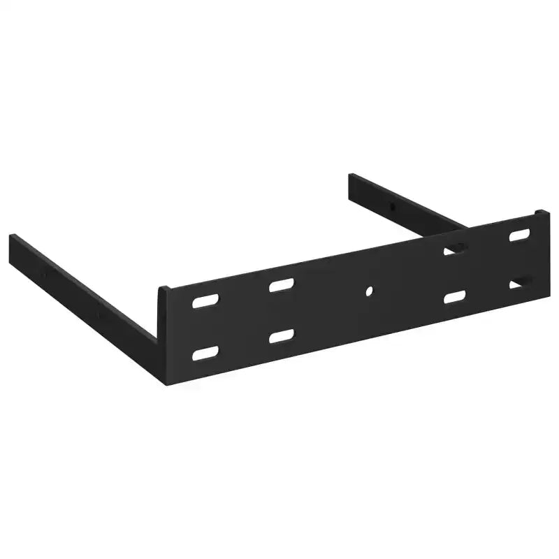 Corner Shelf Set of 2 Oak Honeycomb MDF, metal 13.8 x 13.8 in
