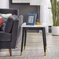 Lifestorey Ricco End Table White/Black